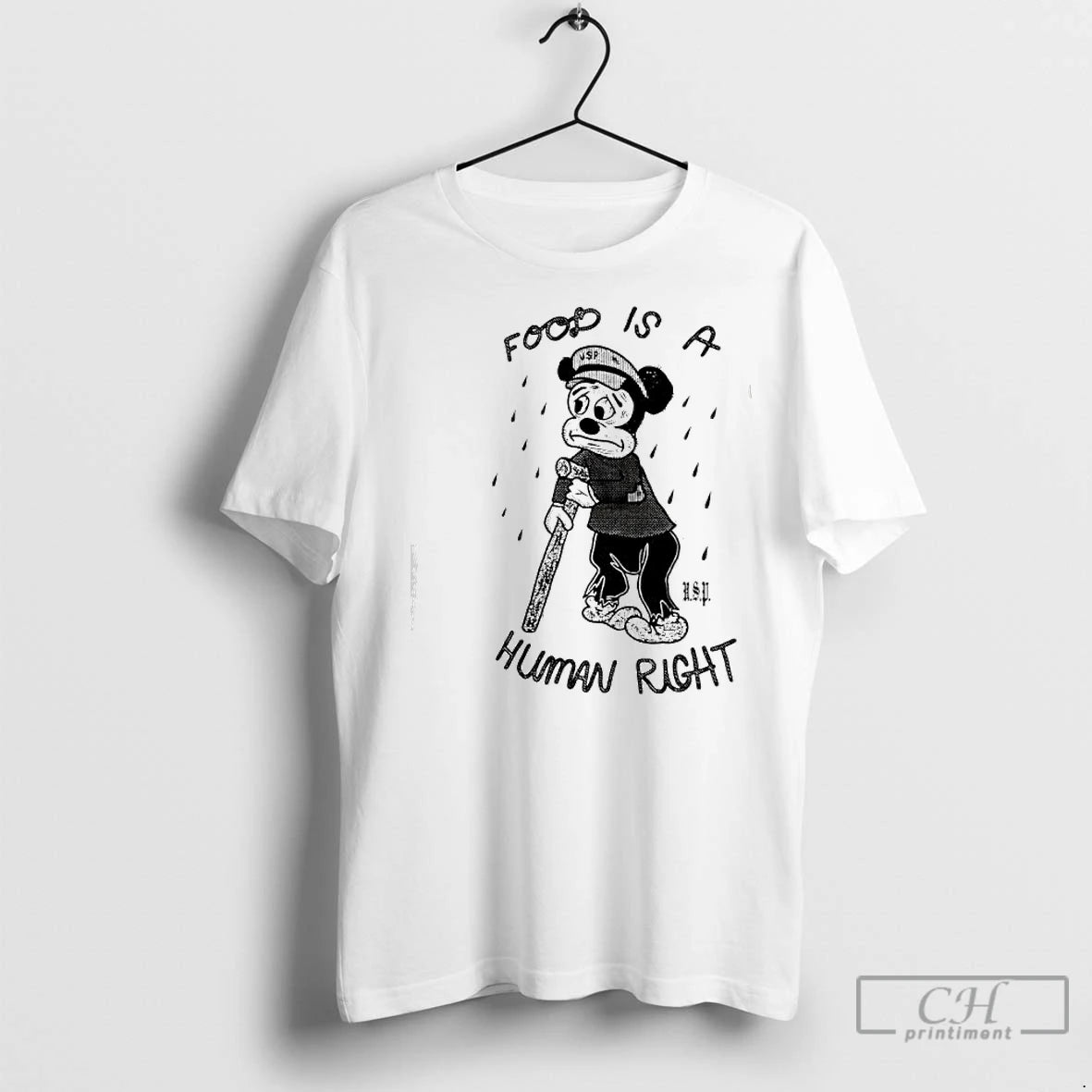 Classic Mouse Food Is A Human Right Shirt Hoodie Sweatshirt | PurePodTees.com