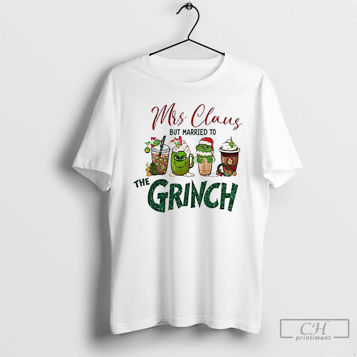 Classic Mrs Claus But Married To Grinch Christmas Gift Shirt Hoodie Sweatshirt | PurePodTees.com