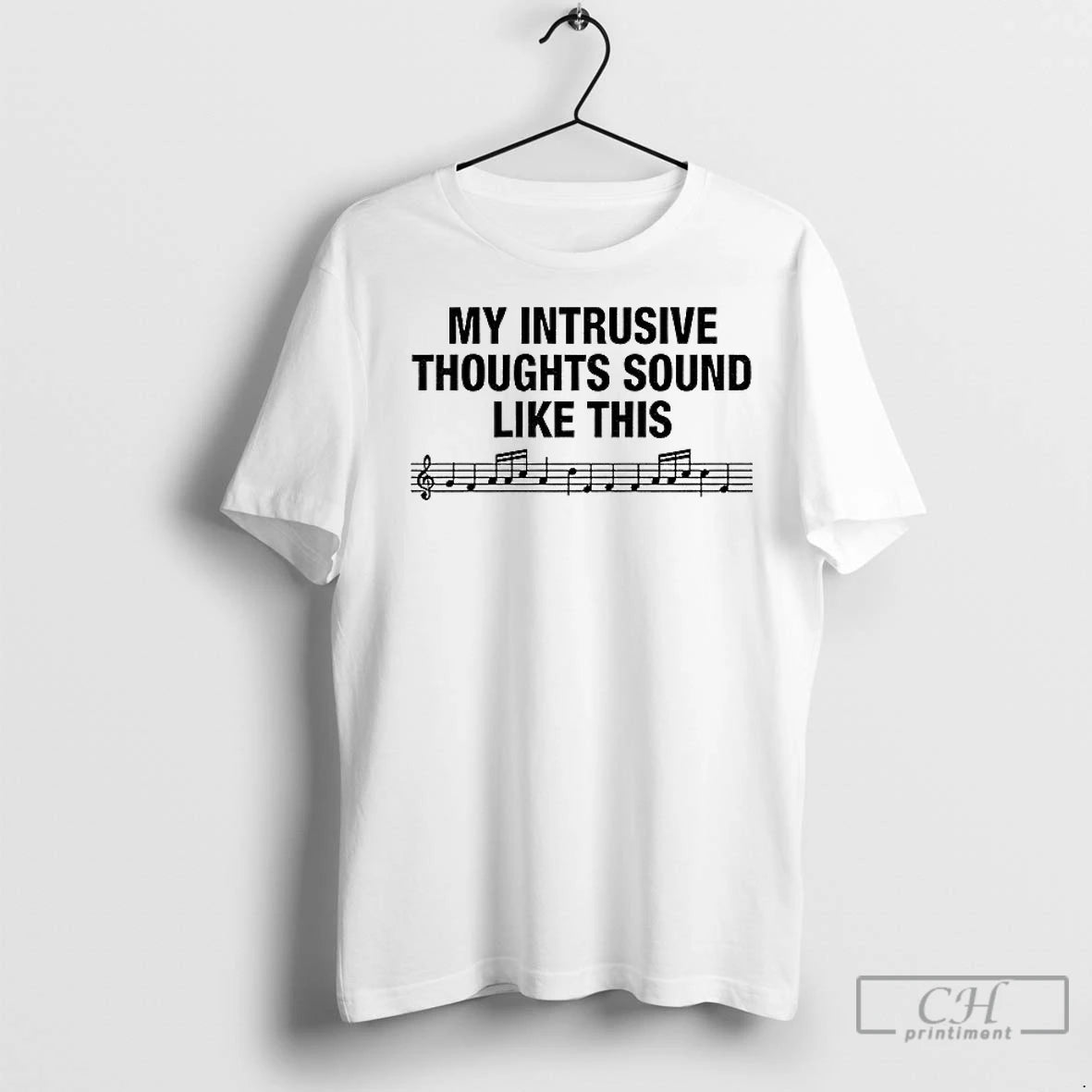 Classic My Intrusive Thoughts Sound Like This Music Shirt Hoodie Sweatshirt | PurePodTees.com
