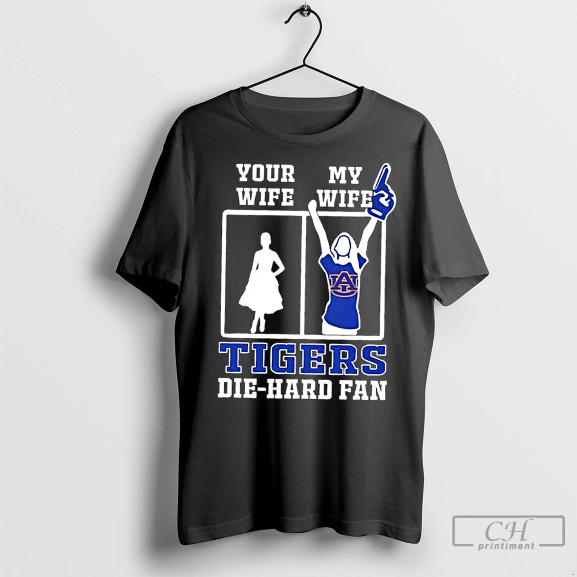 Classic My Wife Auburn Tigers Football Die Hard Fan Shirt Hoodie Sweatshirt | PurePodTees.com