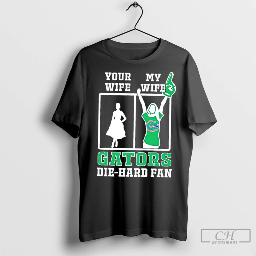 Classic My Wife Florida Gators Football Die Hard Fan Shirt Hoodie Sweatshirt | PurePodTees.com