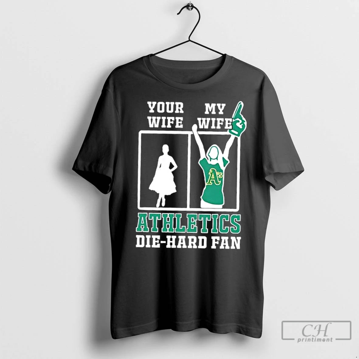 Classic My Wife Oakland Athletics Baseball Die Hard Fan Shirt Hoodie Sweatshirt | PurePodTees.com