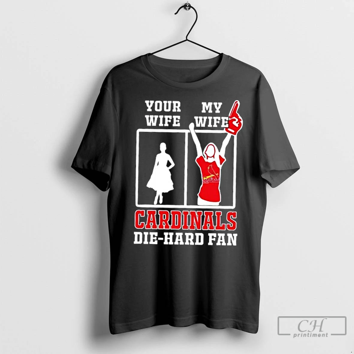 Classic My Wife St Louis Cardinals Baseball Die Hard Fan Shirt Hoodie Sweatshirt | PurePodTees.com