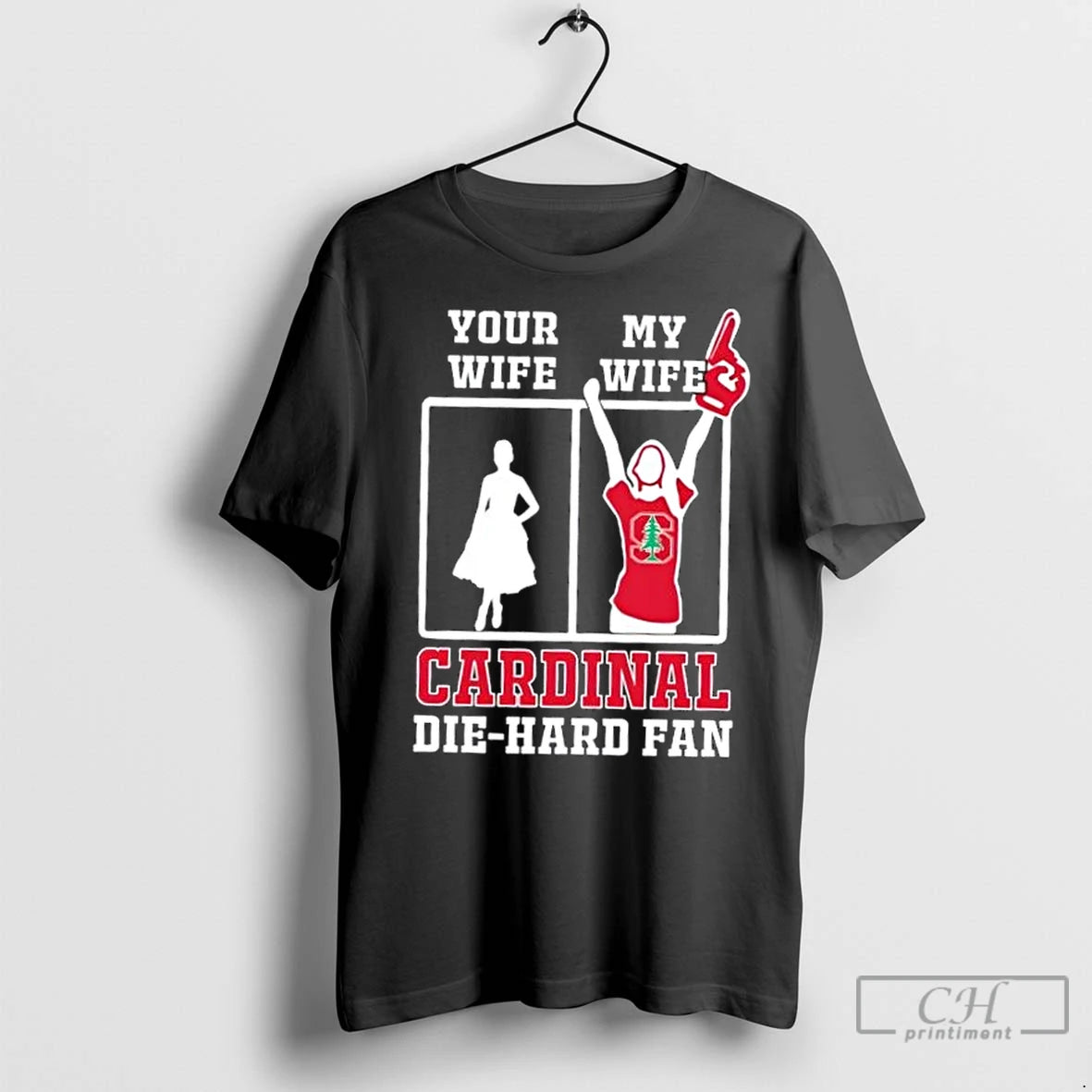 Classic My Wife Stanford Cardinal Football Die Hard Fan Shirt Hoodie Sweatshirt | PurePodTees.com