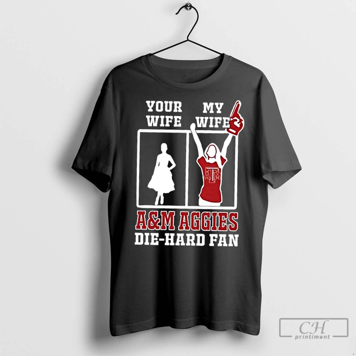 Classic My Wife Texas Am Aggies Football Die Hard Fan Shirt Hoodie Sweatshirt | PurePodTees.com