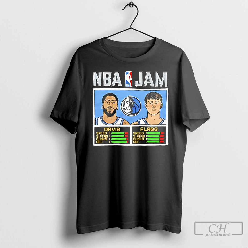 Classic Nba Jam Dallas Mavericks Davis And Flagg T Shirts Hoodie Sweatshirt | PurePodTees.com