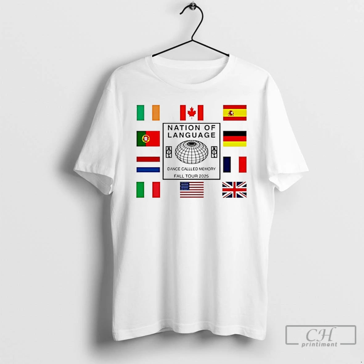 Classic Nation Of Language 2025 World Tour Exclusive Flag T Shirts Hoodie Sweatshirt | PurePodTees.com
