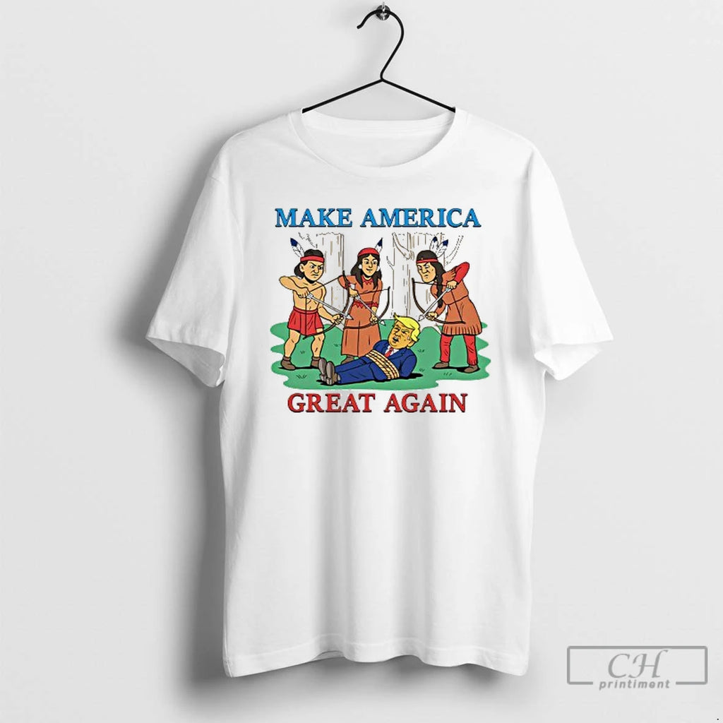Classic Native Americans Make America Great Again T Shirts