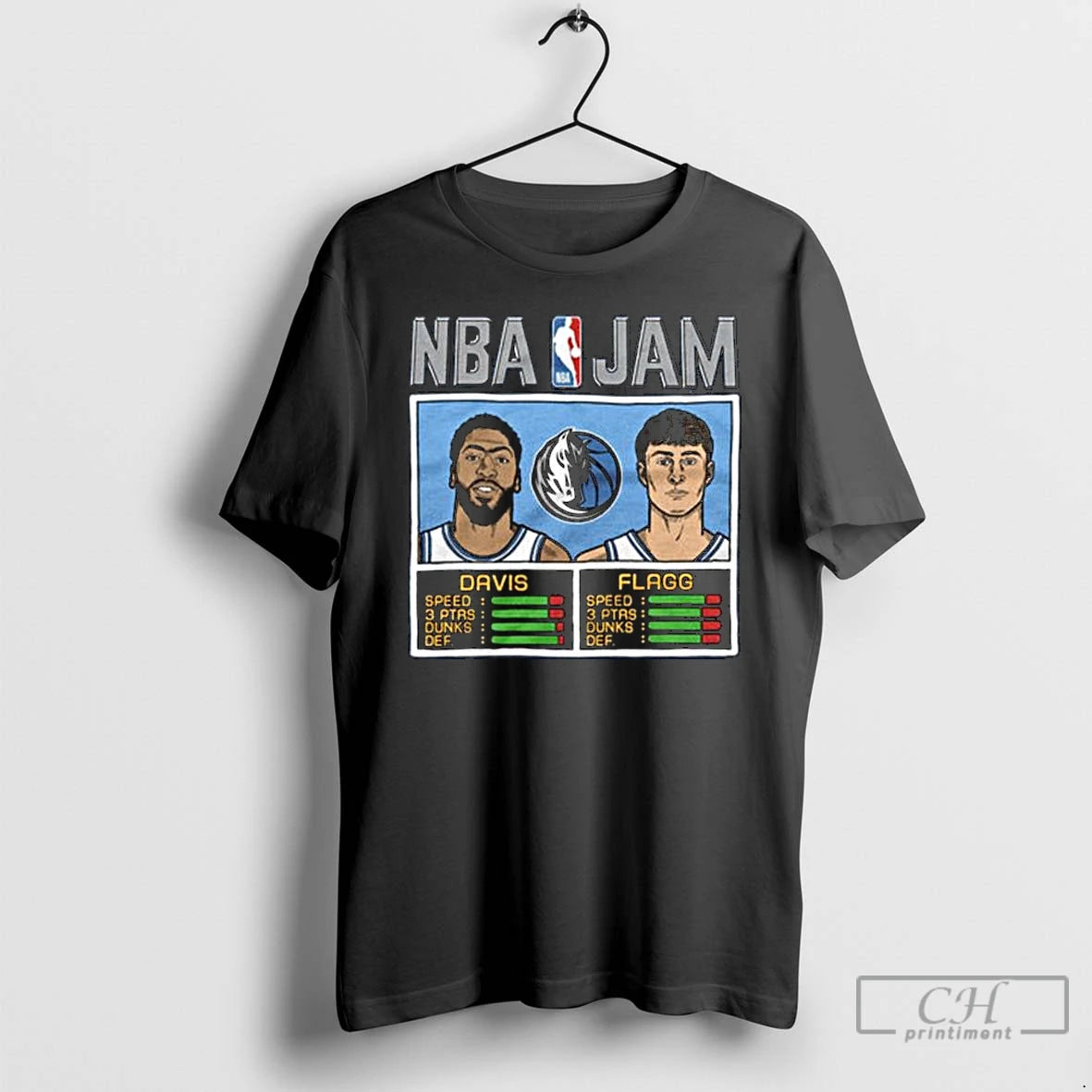 Classic Nba Jam Mavericks Davis And Flagg Long Sleve T Shirts Hoodie Sweatshirt | PurePodTees.com