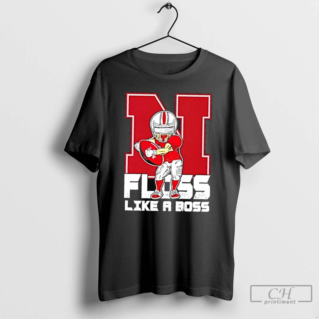 Classic Nebraska Cornhuskers Football Floss Like A Boss T Shirts Hoodie Sweatshirt | PurePodTees.com