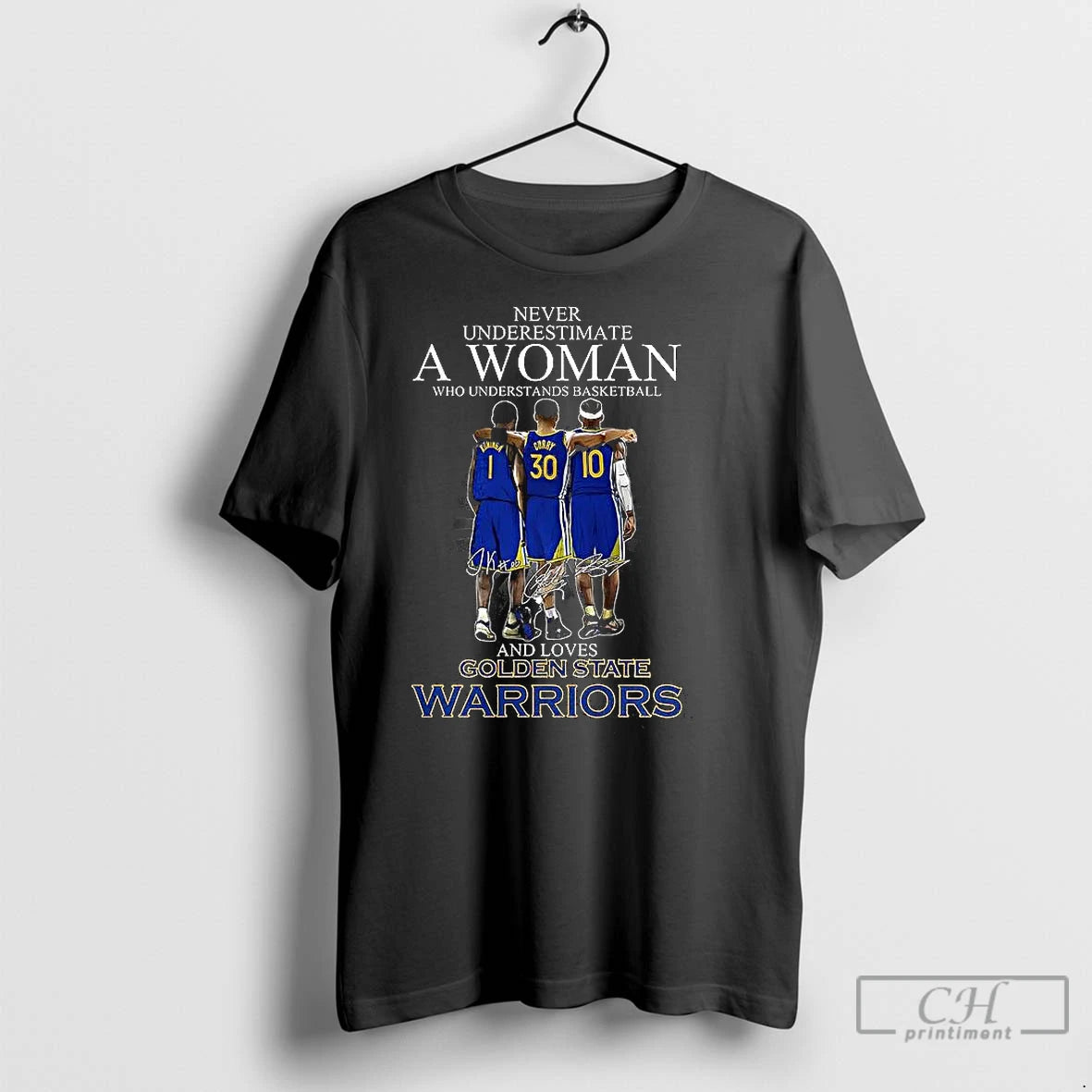 Classic Never Underestimate A Woman Who Loves Golden State Warriors Signature Shirt Hoodie Sweatshirt | PurePodTees.com