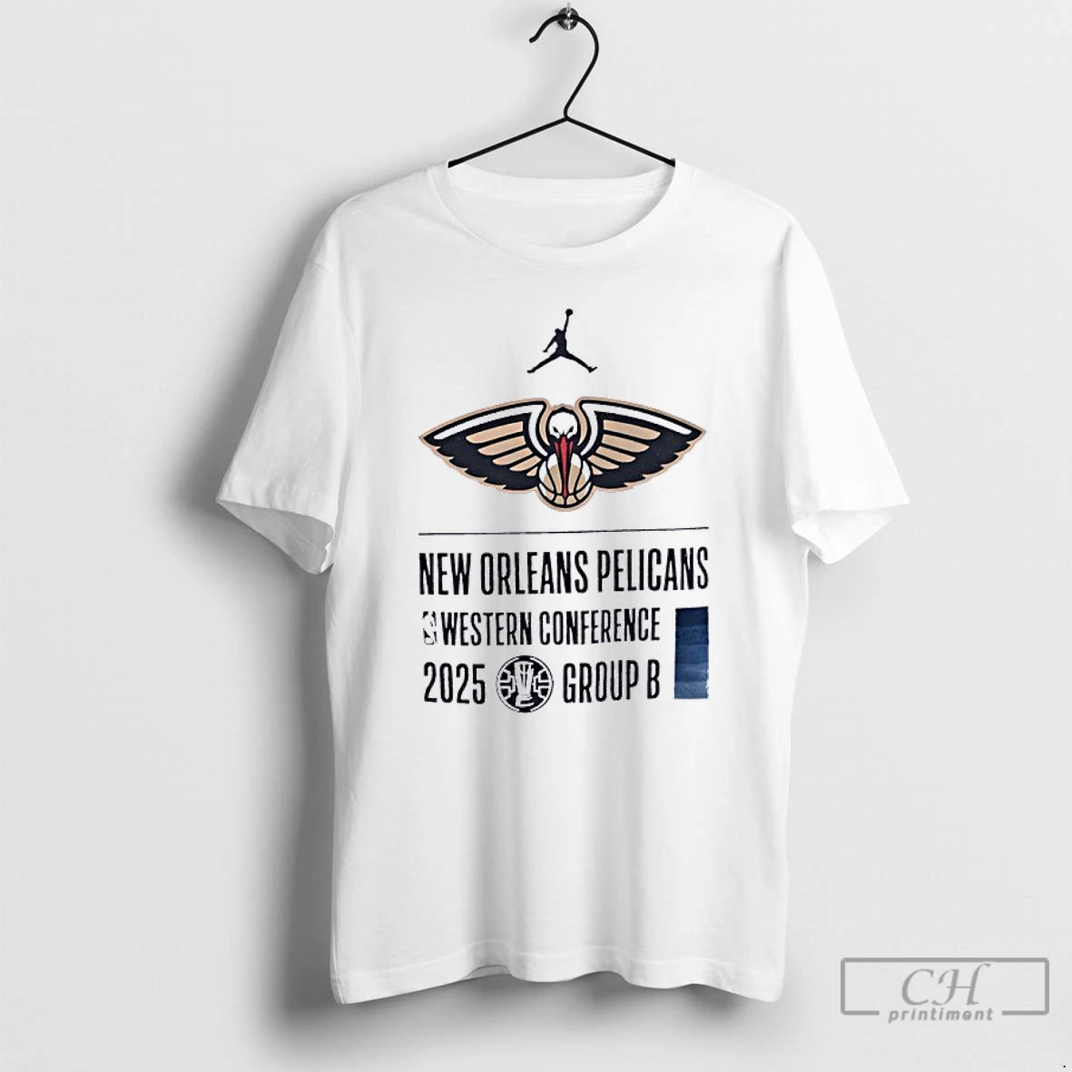 Classic New Orleans Pelicans Western Conference 2025 Group B Logo T Shirts Hoodie Sweatshirt | PurePodTees.com