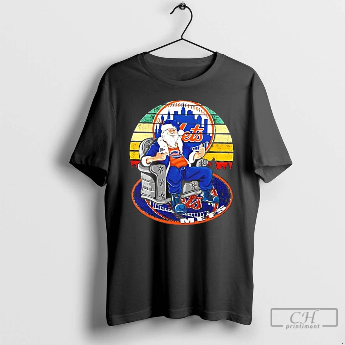 Classic New York Mets X Santa Claus Christmas Vintage T Shirts Hoodie Sweatshirt | PurePodTees.com