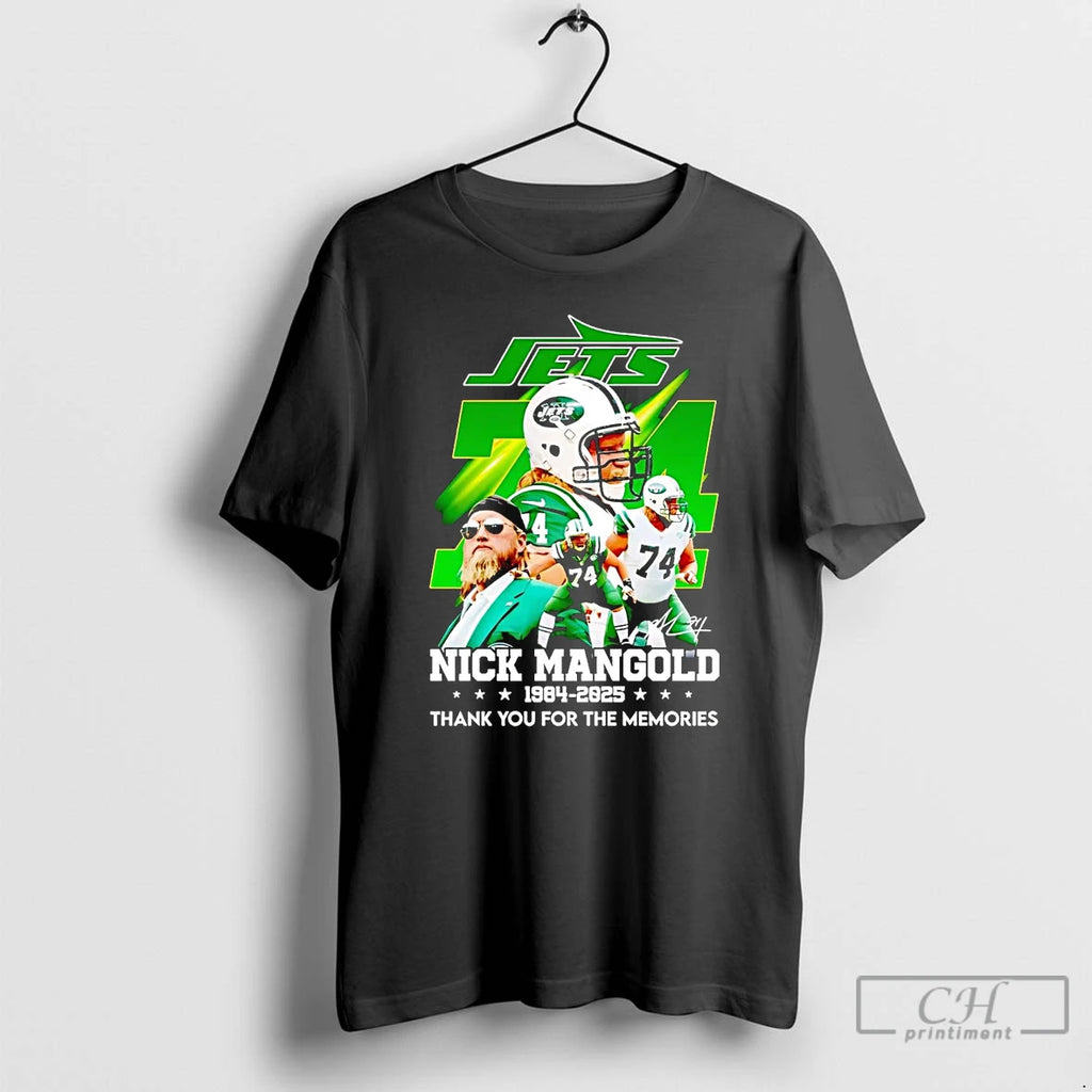 Classic Nick Mangold 1984 2025 Thank You For The Memories T Shirts Hoodie Sweatshirt | PurePodTees.com