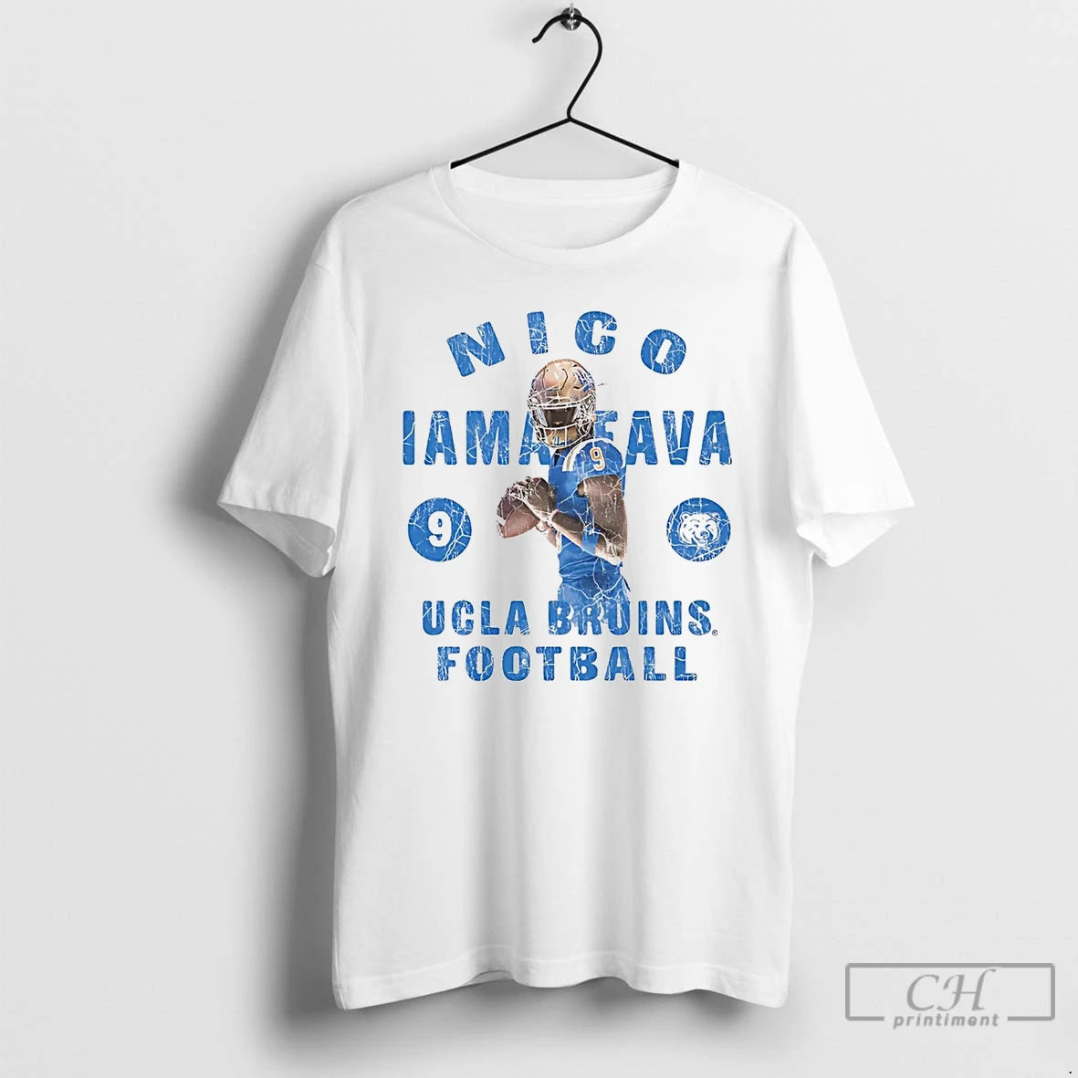 Classic Nico Iamaleava Illustrated Ucla Bruins Football T Shirts Hoodie Sweatshirt | PurePodTees.com