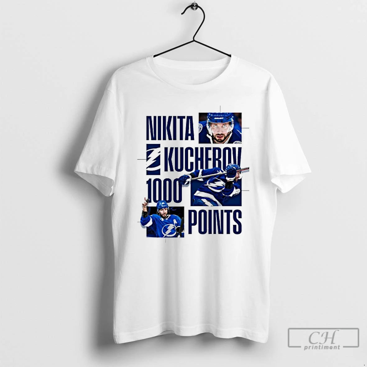 Classic Nikita Kucherov 1000 Career Points T Shirts Hoodie Sweatshirt | PurePodTees.com