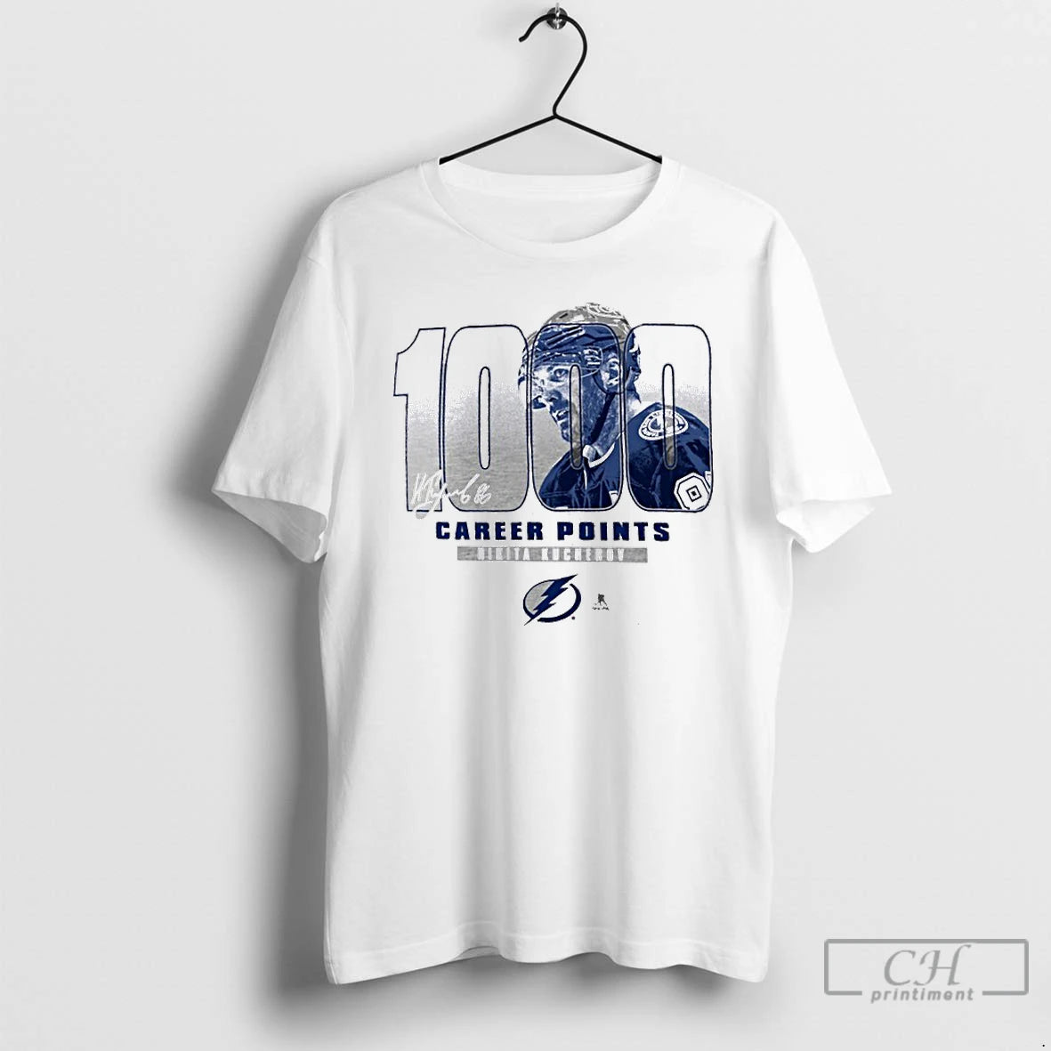Classic Nikita Kucherov Tampa Bay Lightning 1000 Career Points Legacy T Shirts Hoodie Sweatshirt | PurePodTees.com