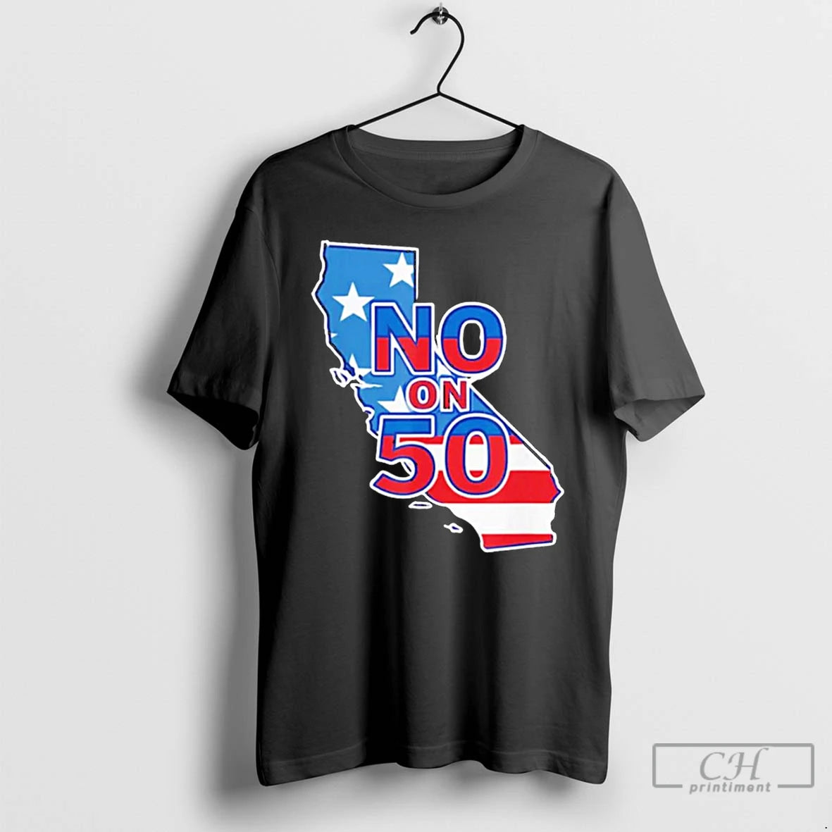 Classic No On 50 California Election Proposition America Map T Shirts Hoodie Sweatshirt | PurePodTees.com