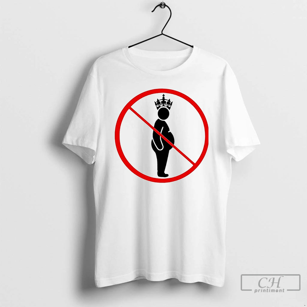 Classic No Kings Pregnant Anti Trump Shirt Hoodie Sweatshirt | PurePodTees.com