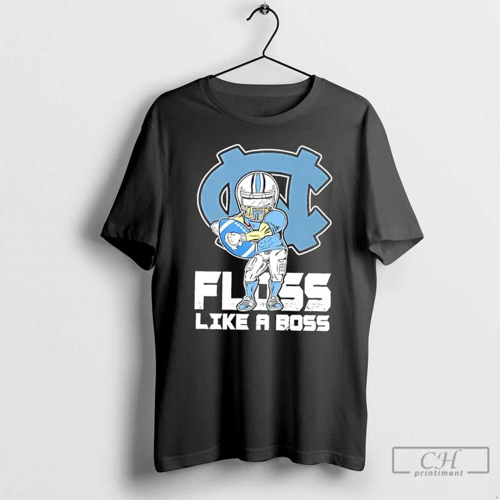 Classic North Carolina Tar Heels Football Floss Like A Boss T Shirts Hoodie Sweatshirt | PurePodTees.com
