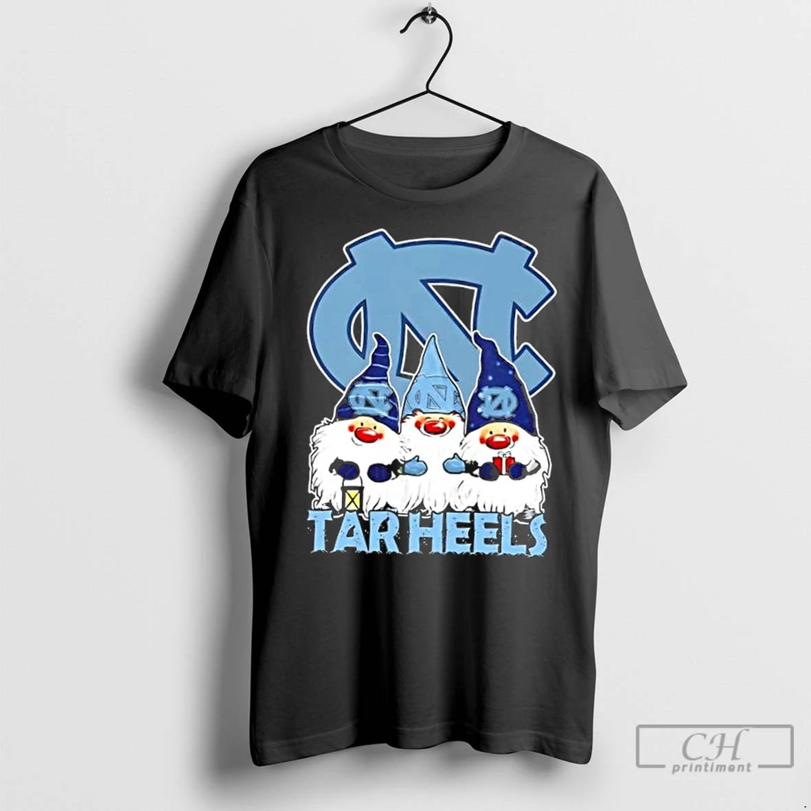 Classic North Carolina Tar Heels X Gnomes Xmas Christmas Shirt Hoodie Sweatshirt | PurePodTees.com