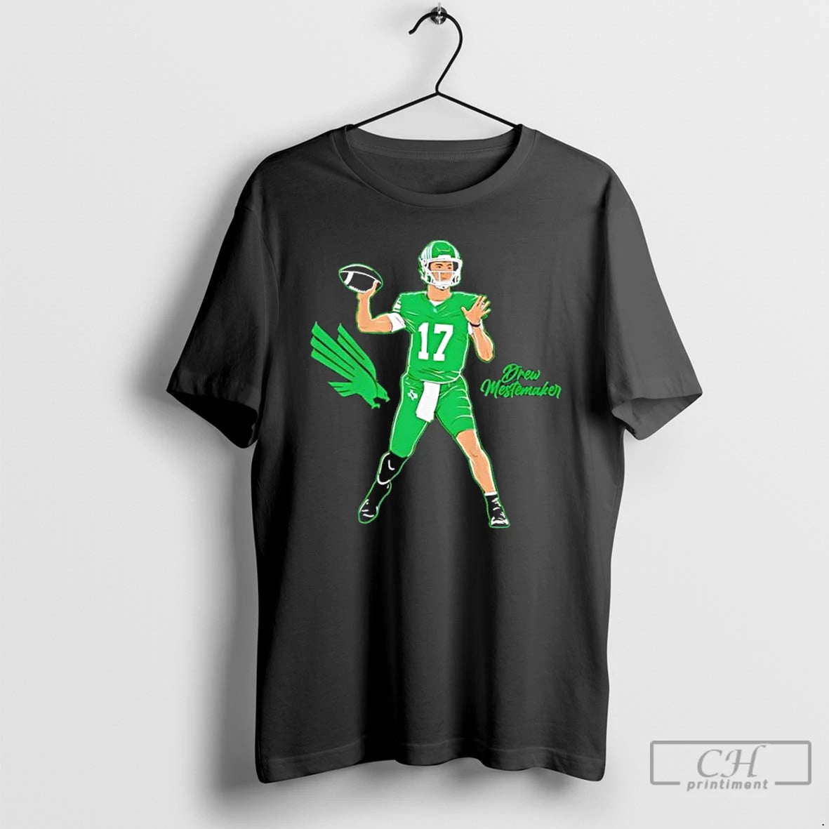 Classic North Texas Football Drew Mestemaker Superstar Pose Shirt Hoodie Sweatshirt | PurePodTees.com