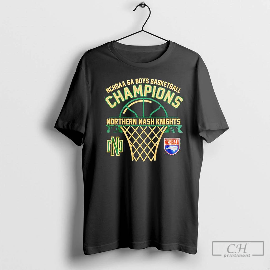 Classic Northern Nash Knights Nchsaa 6a Boys Basketball Champions 2026 Logo