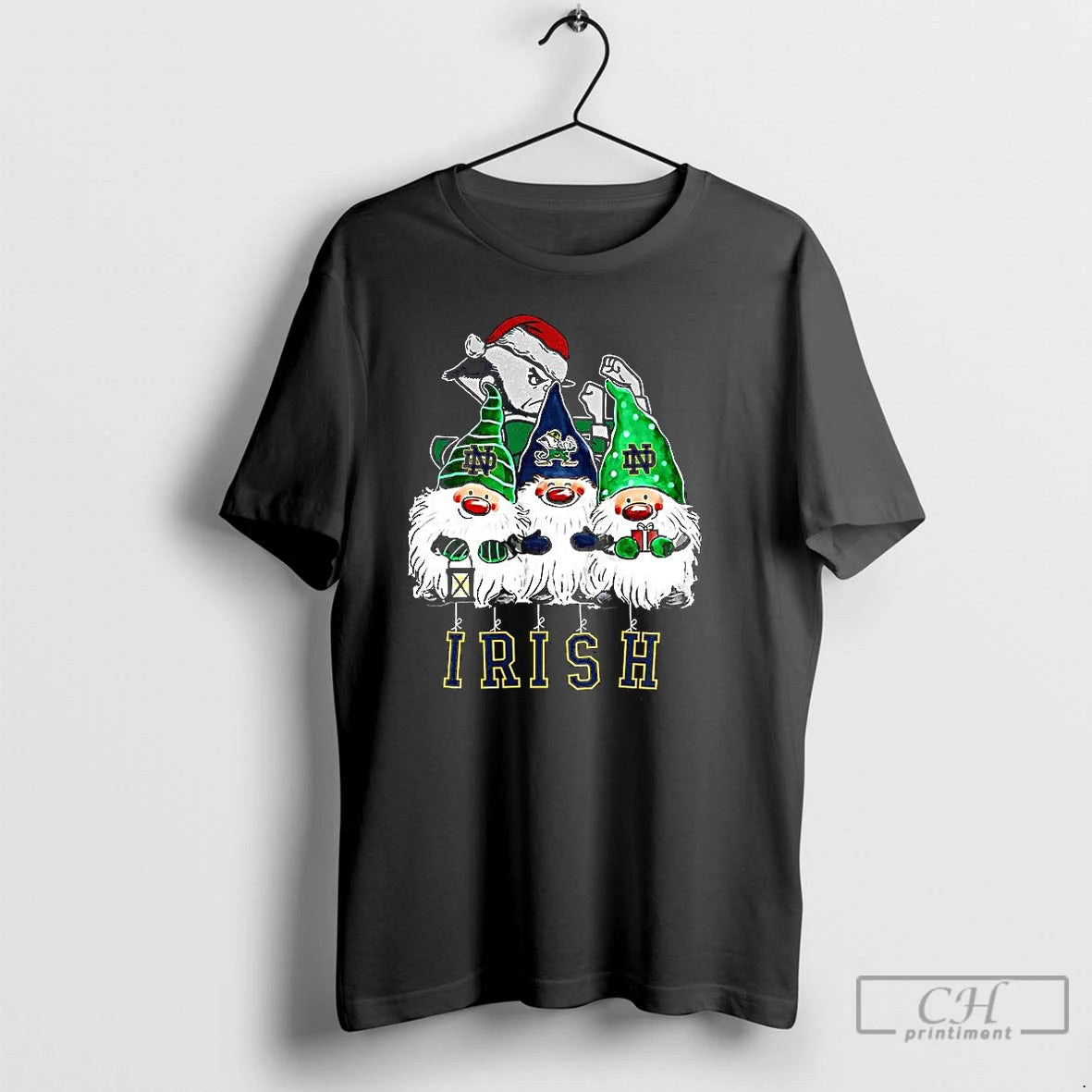 Classic Notre Dame Fighting Irish Football Gnomes Christmas Shirt Hoodie Sweatshirt | PurePodTees.com