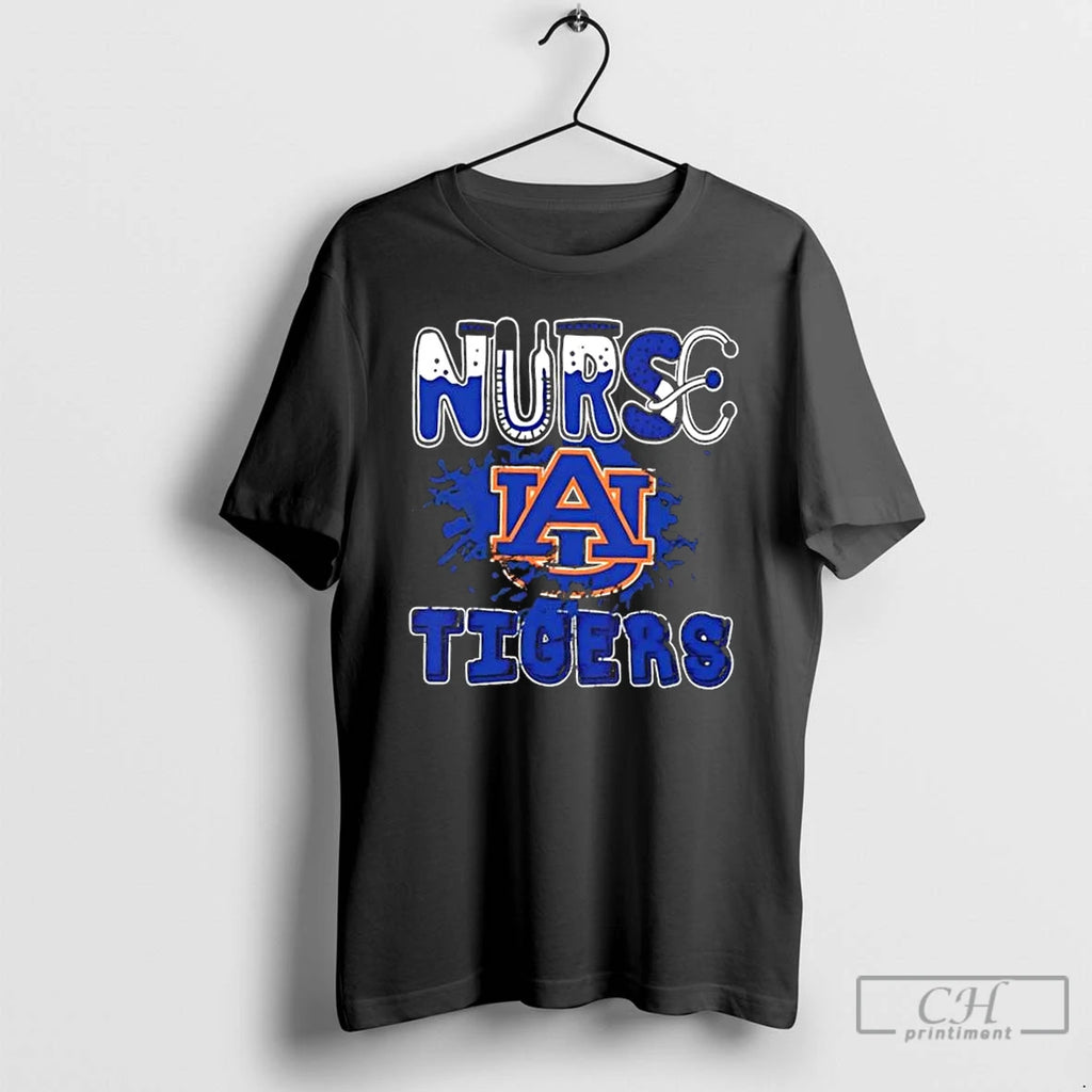 Classic Nurse X Auburn Tigers Football T Shirts Hoodie Sweatshirt | PurePodTees.com