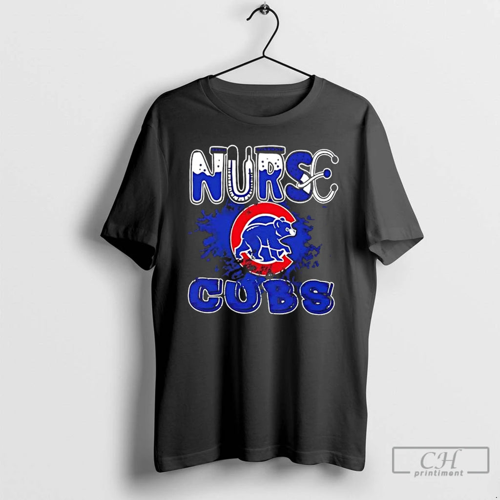 Classic Nurse X Chicago Cubs Baseball T Shirts Hoodie Sweatshirt | PurePodTees.com