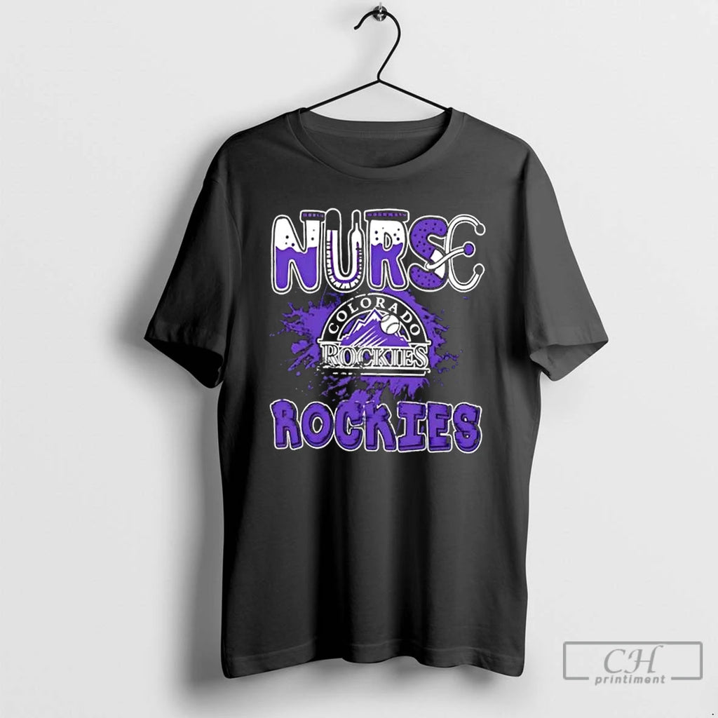 Classic Nurse X Colorado Rockies Baseball T Shirts Hoodie Sweatshirt | PurePodTees.com