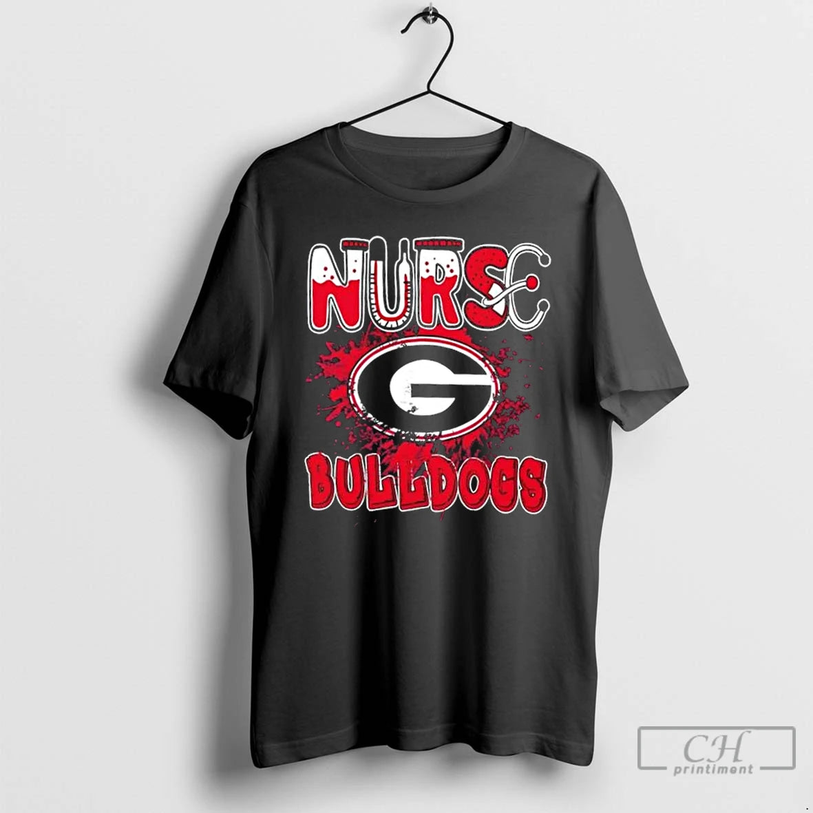 Classic Nurse X Georgia Bulldogs Football T Shirts Hoodie Sweatshirt | PurePodTees.com