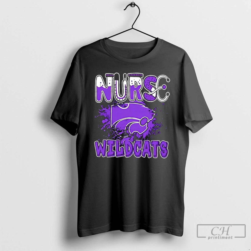 Classic Nurse X Kansas State Wildcats Football T Shirts Hoodie Sweatshirt | PurePodTees.com