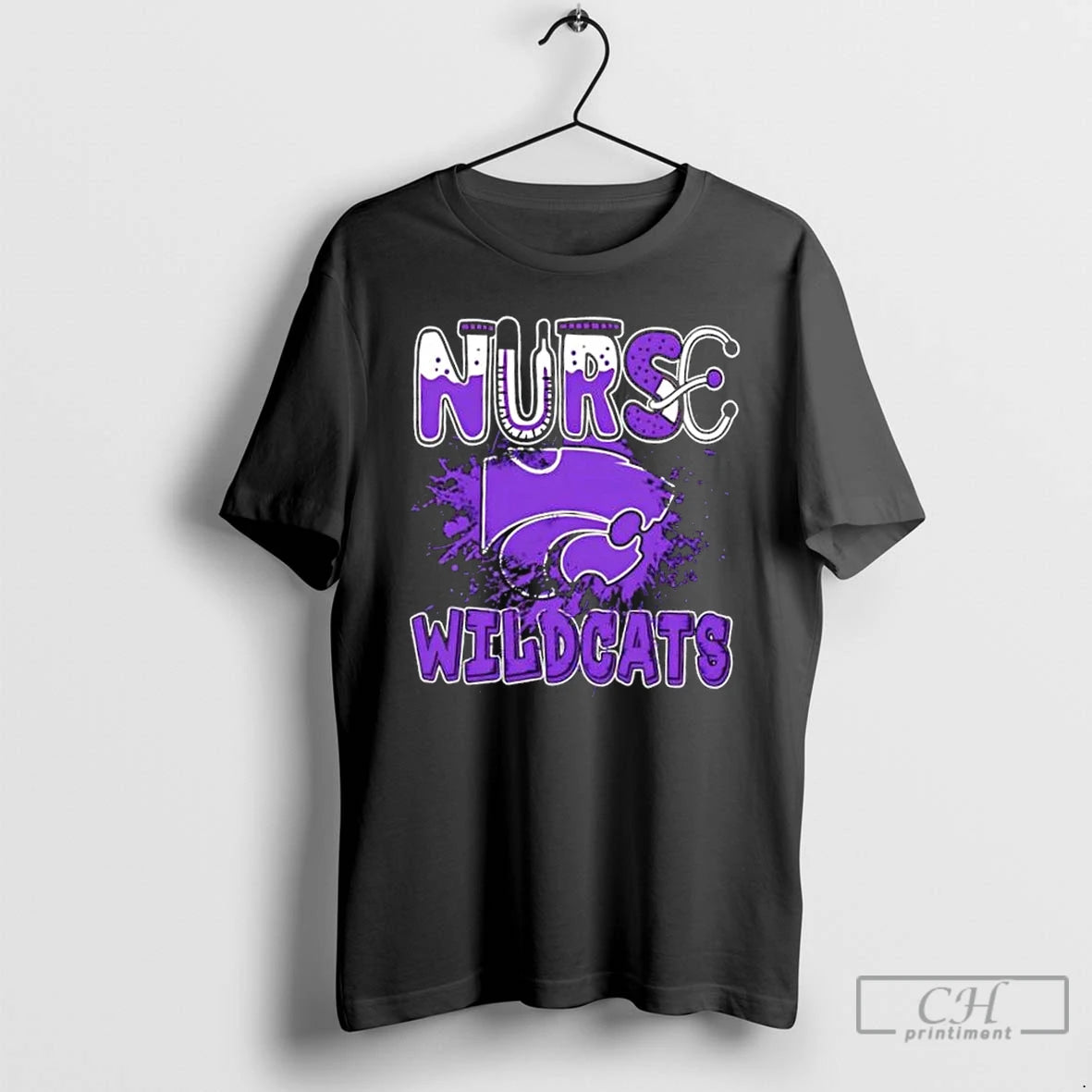 Classic Nurse X Kansas State Wildcats Football T Shirts Hoodie Sweatshirt | PurePodTees.com