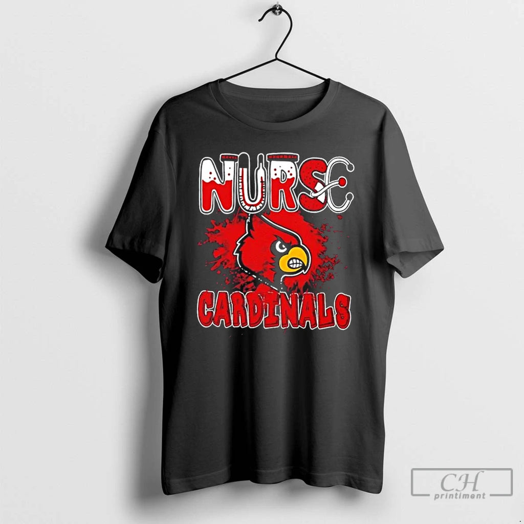 Classic Nurse X Louisville Cardinals Football T Shirts Hoodie Sweatshirt | PurePodTees.com
