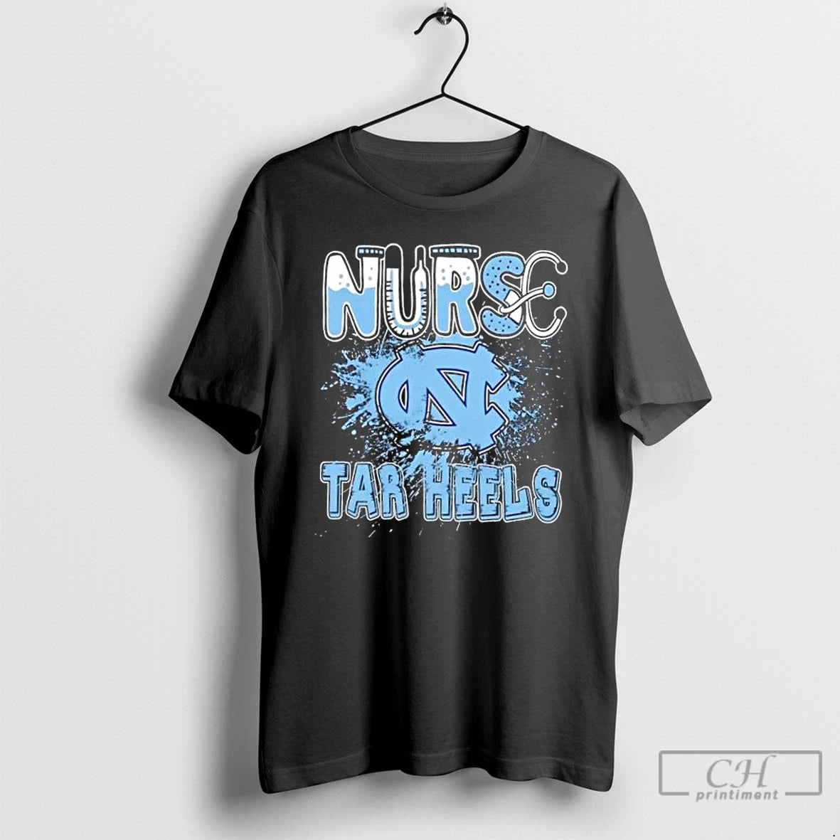 Classic Nurse X North Carolina Tar Heels Football T Shirts Hoodie Sweatshirt | PurePodTees.com