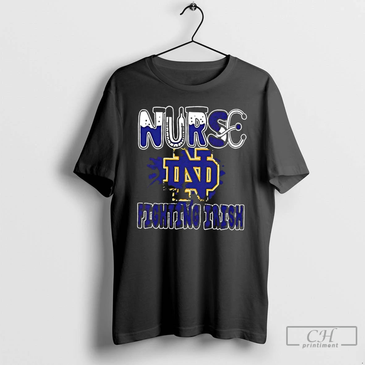 Classic Nurse X Notre Dame Fighting Irish Football T Shirts Hoodie Sweatshirt | PurePodTees.com