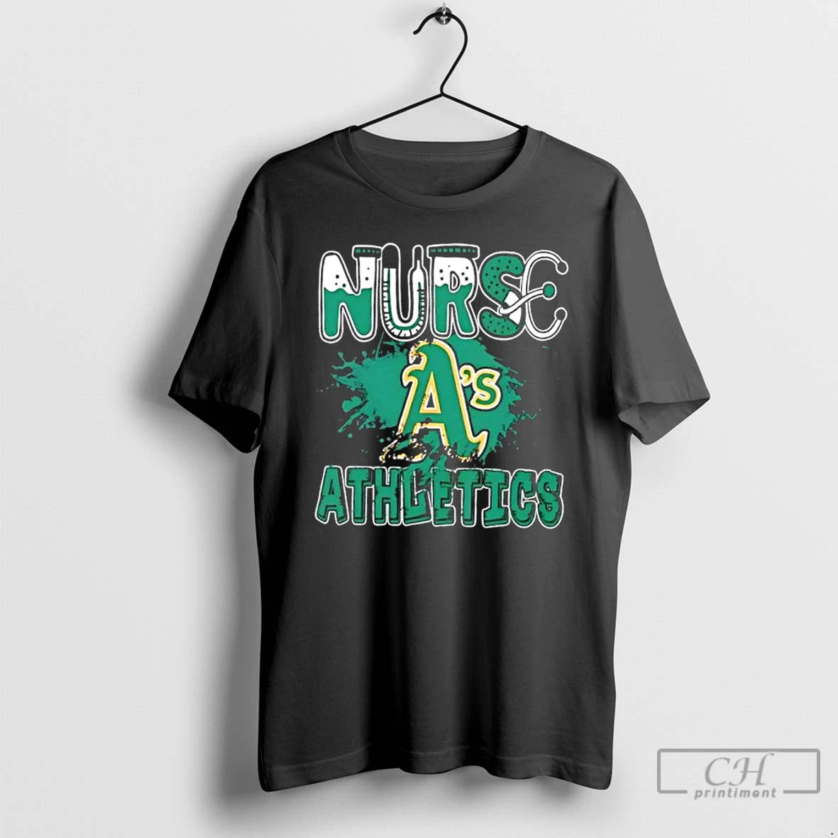 Classic Nurse X Oakland Athletics Baseball T Shirts Hoodie Sweatshirt | PurePodTees.com