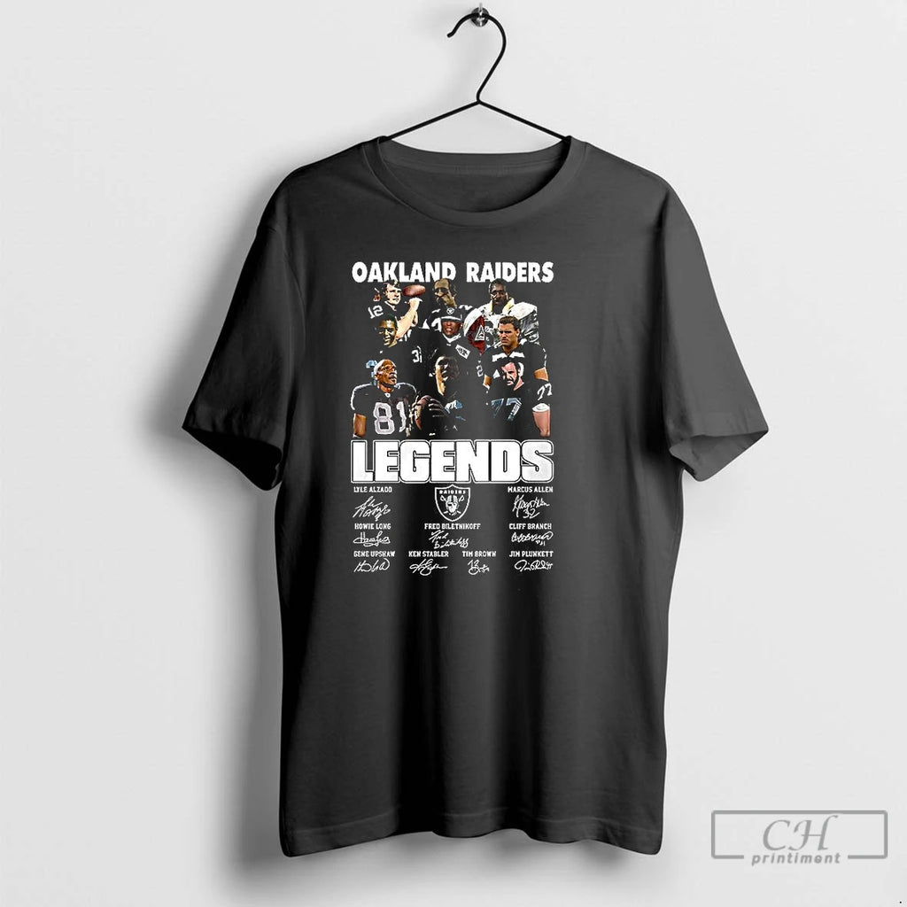 Classic Oakland Raiders Legends Vintage Signature T Shirts