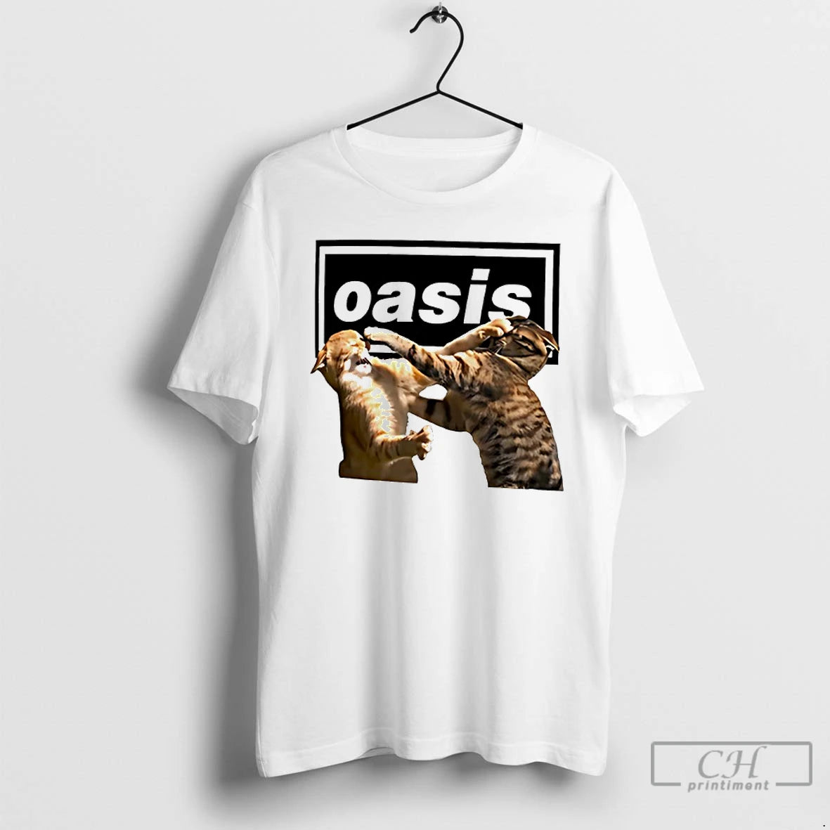 Classic Oasis Feline Brawl Cats Meme T Shirts Hoodie Sweatshirt | PurePodTees.com