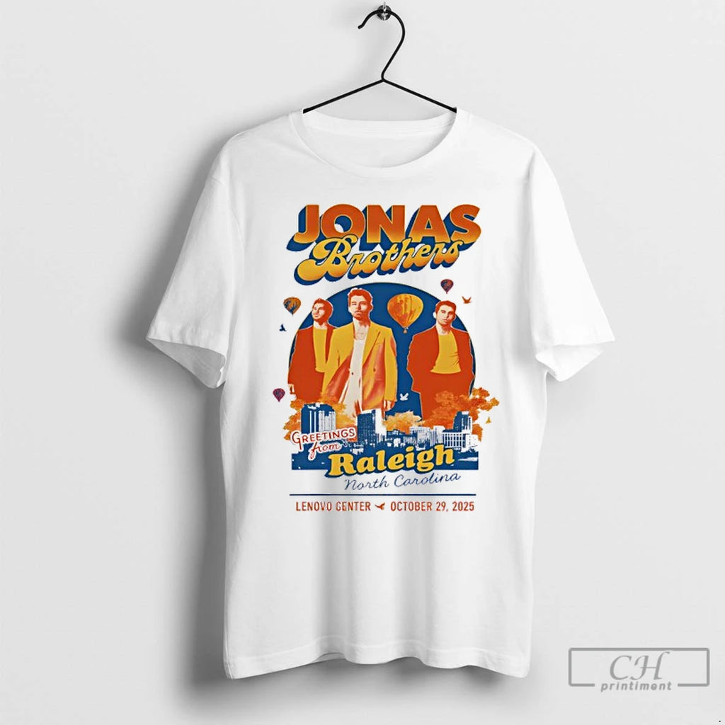 Classic Oct 29 2025 Jonas Brothers Lenovo Center Raleigh Nc Shirt Hoodie Sweatshirt | PurePodTees.com