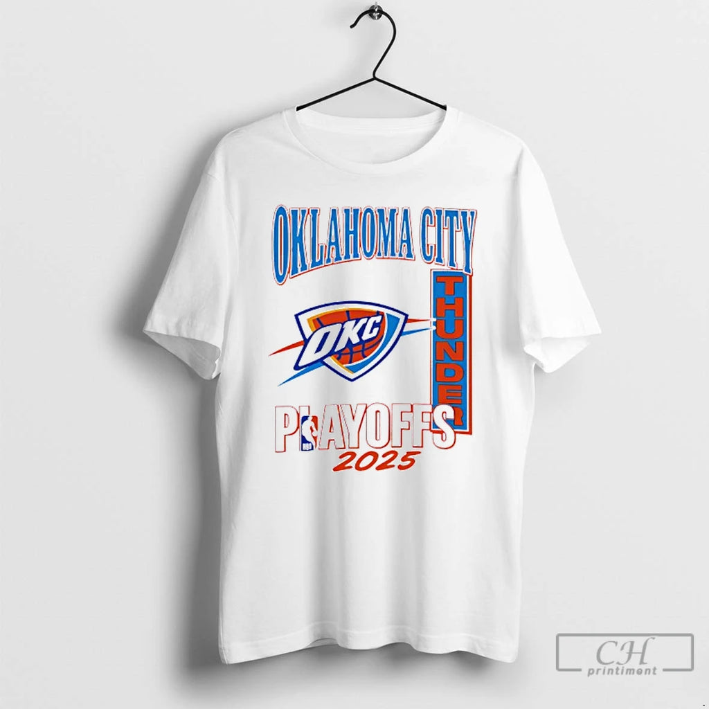 Classic Oklahoma City Thunder Playoffs 2025 Logo T Shirts Hoodie Sweatshirt | PurePodTees.com