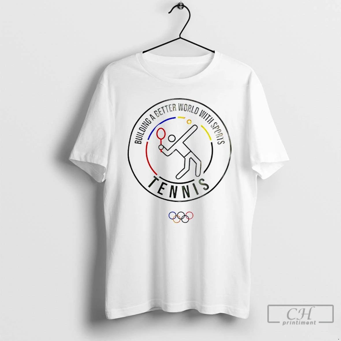 Classic Olympic Collection Tennis Pictogram T Shirts Hoodie Sweatshirt | PurePodTees.com