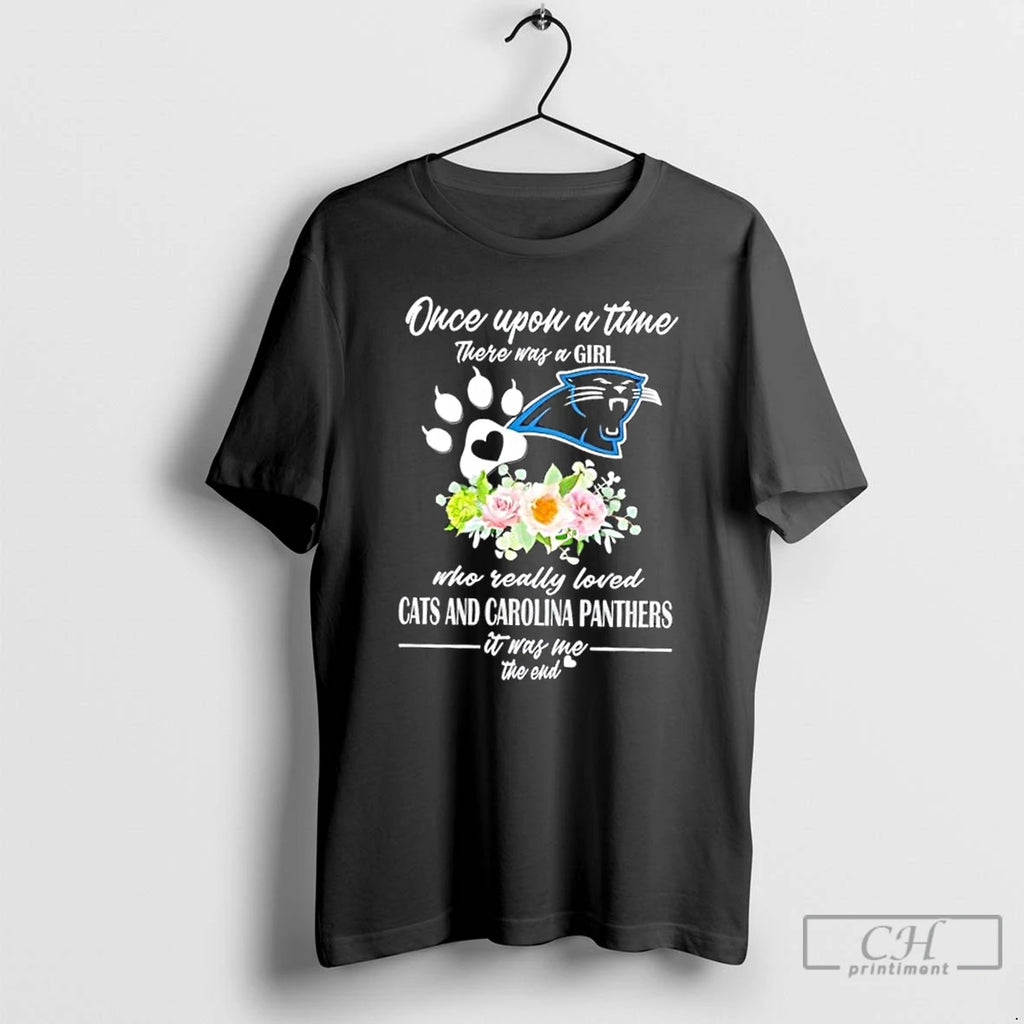 Classic Once Upon A Time There Was A Girl Who Really Loved Cats And Carolina Shirt Hoodie Sweatshirt | PurePodTees.com