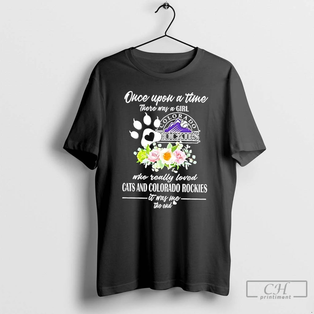 Classic Once Upon A Time There Was A Girl Who Really Loved Cats And Colorado Shirt Hoodie Sweatshirt | PurePodTees.com