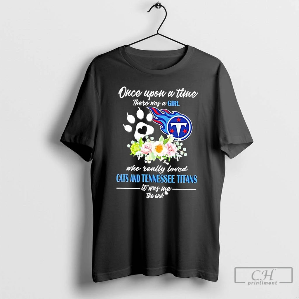 Classic Once Upon A Time There Was A Girl Who Really Loved Cats And Tennessee Shirt Hoodie Sweatshirt | PurePodTees.com