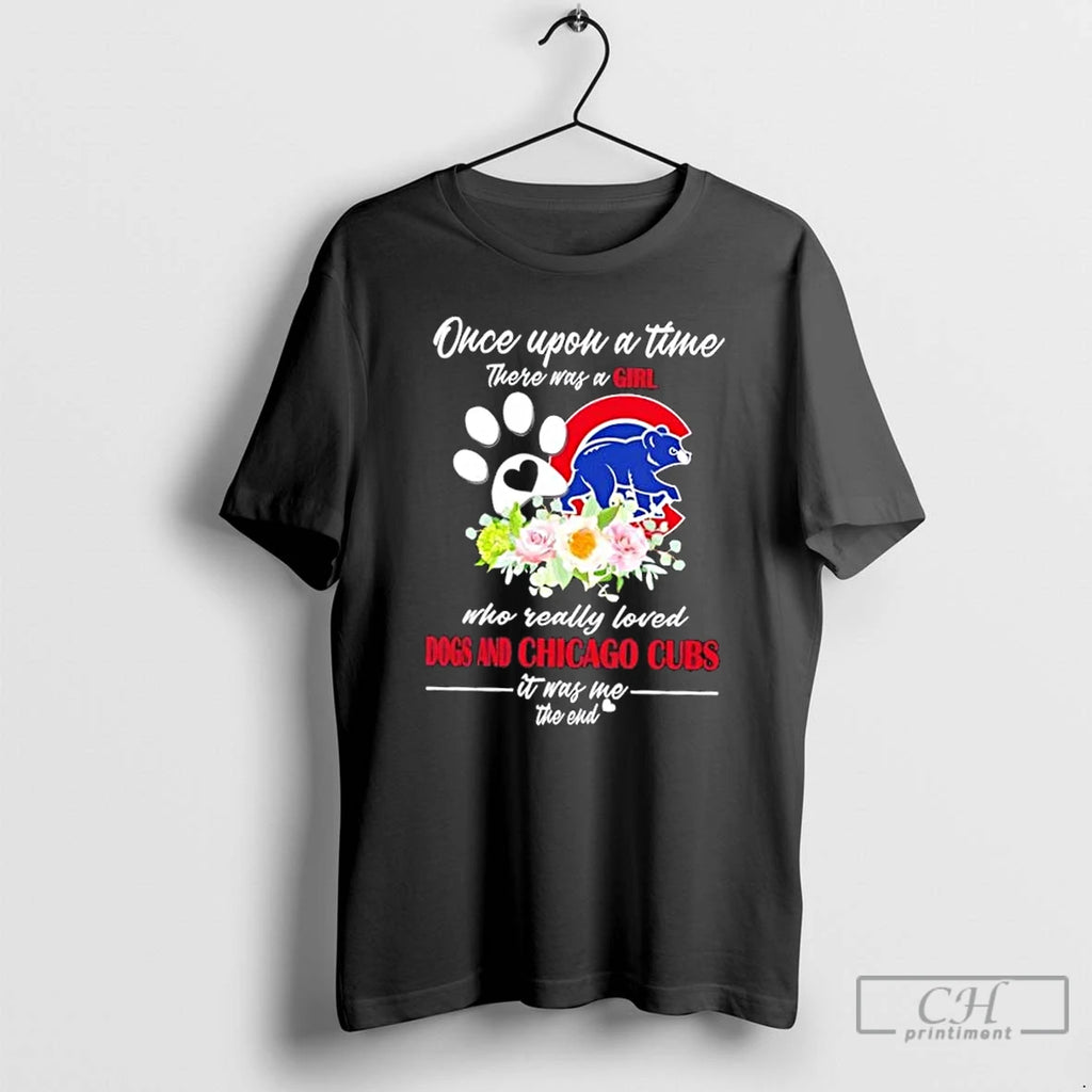 Classic Once Upon A Time There Was A Girl Who Really Loved Dogs And Chicago Shirt Hoodie Sweatshirt | PurePodTees.com