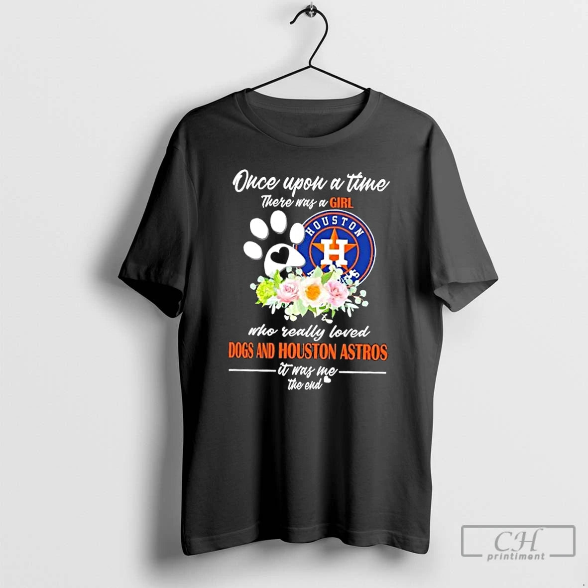 Classic Once Upon A Time There Was A Girl Who Really Loved Dogs And Houston Shirt Hoodie Sweatshirt | PurePodTees.com