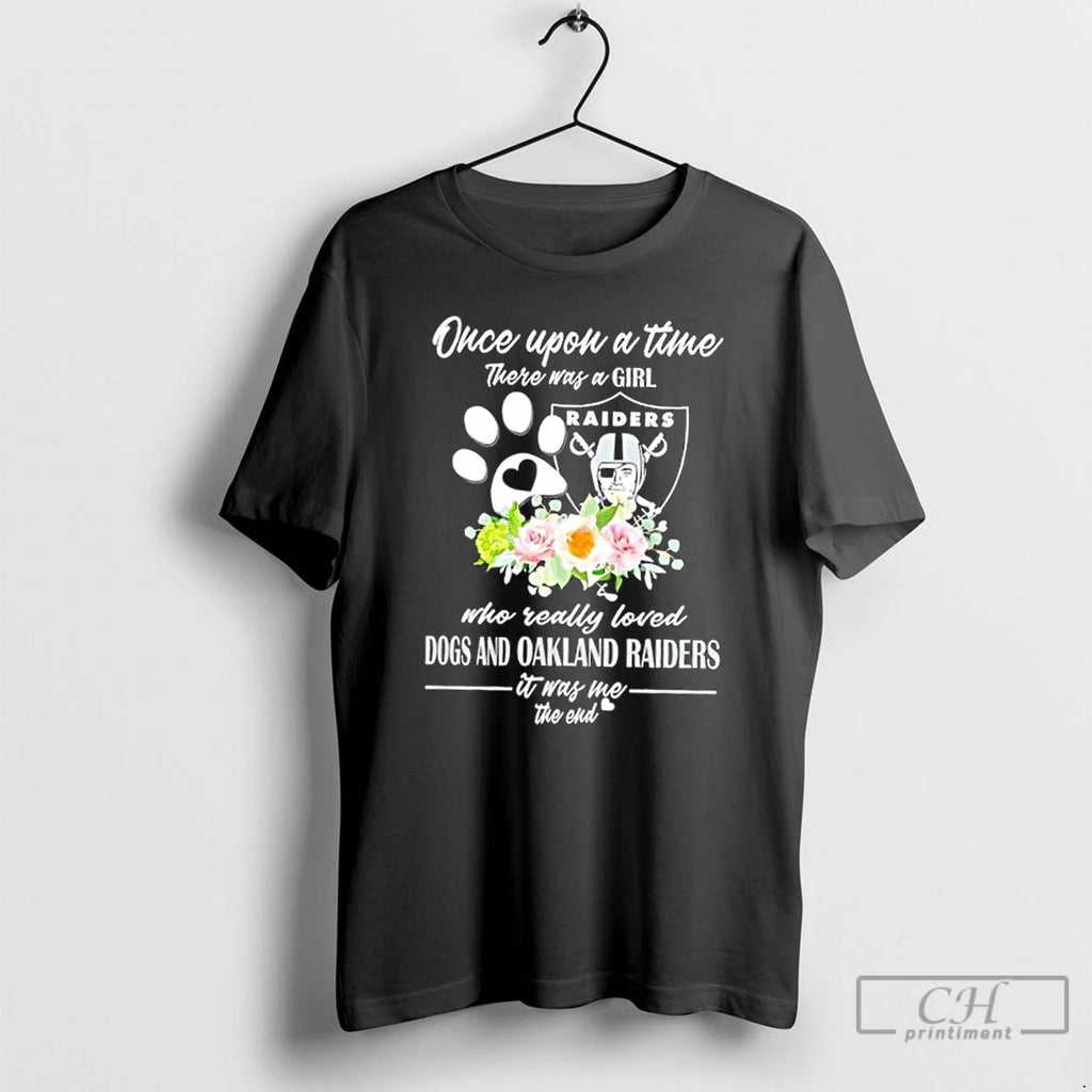 Classic Once Upon A Time There Was A Girl Who Really Loved Dogs And Las Shirt Hoodie Sweatshirt | PurePodTees.com