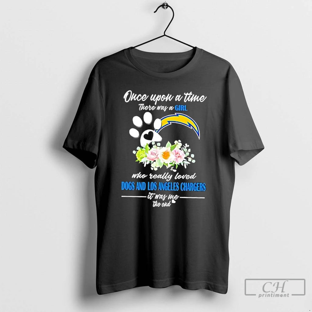 Classic Once Upon A Time There Was A Girl Who Really Loved Dogs And Los Shirt Hoodie Sweatshirt | PurePodTees.com